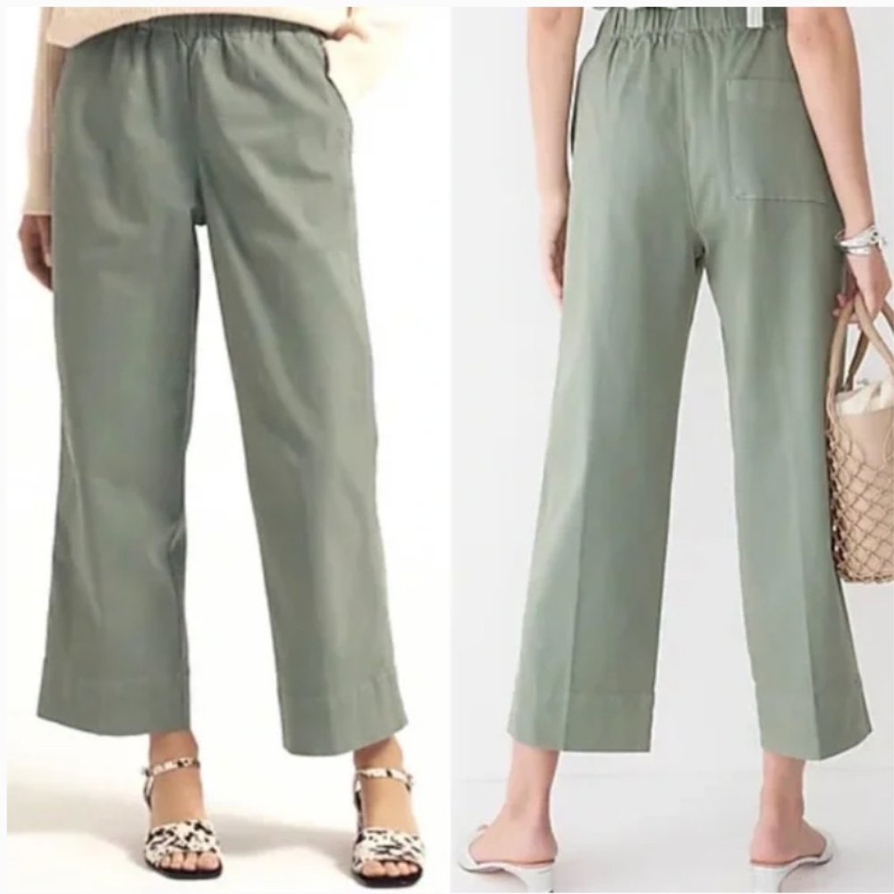 NWT JCREW Astrid wide-leg chino pant